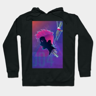 Cyber chick 004 Hoodie